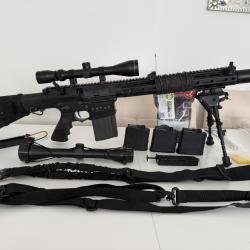 Pack - Fusil DMR Legion Rapax XXI M3 AEG Secutor � Noir