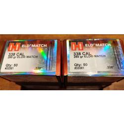 100 ogives Hornady cal.338 285gr ELD Match