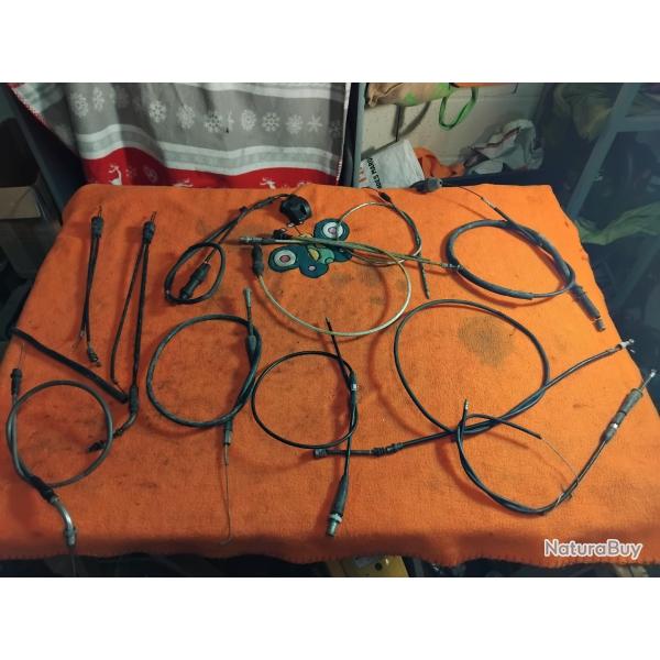 Lot c�bles d'acc�l�rateur frein ect... dirt / quad chinois