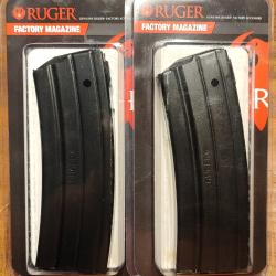 Chargeur Ruger mini 14 - 30 coups - acier - Cal.222/223 - lot de 2