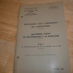 Manuel de cours d'armement sur le FM 1924/29 en 7.5x54 Mas