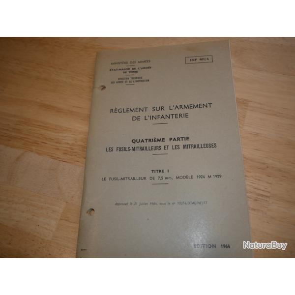 Manuel de cours d'armement sur le FM 1924/29 en 7.5x54 Mas