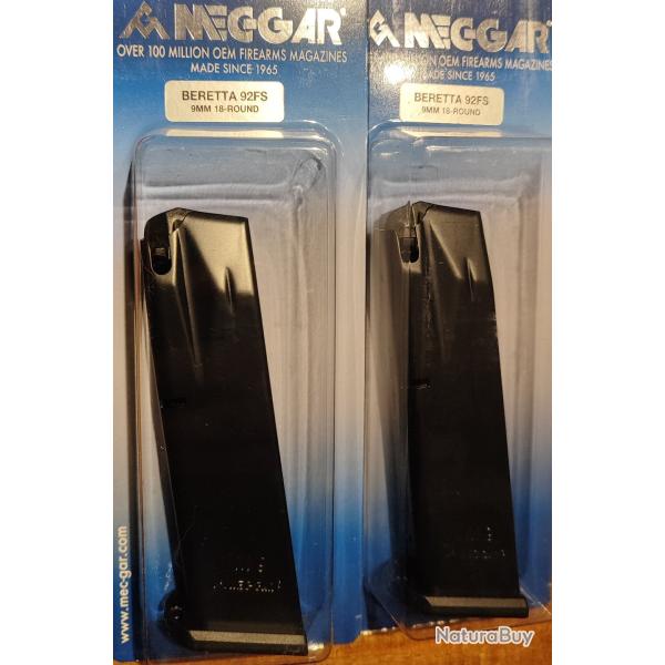 Chargeur Beretta 92FS 18 coups - Lot de 2