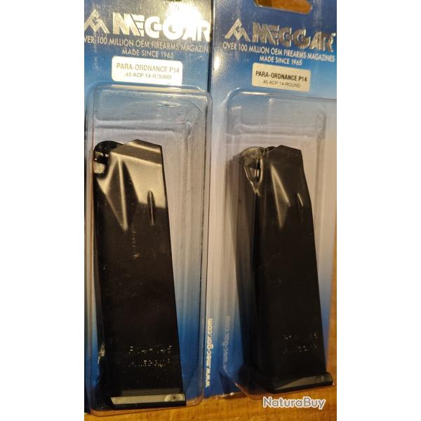 Chargeur P14-45 45ACP - 14 coups - Lot de 2
