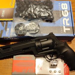 Pack revolver Umarex T4E TR68 Gen2 16 joules + laser - PROMO !