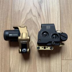 EOTECH EXPS3-0 + VORTEX Micro 3X + Montages UNITY FAST / RISER (FDE)