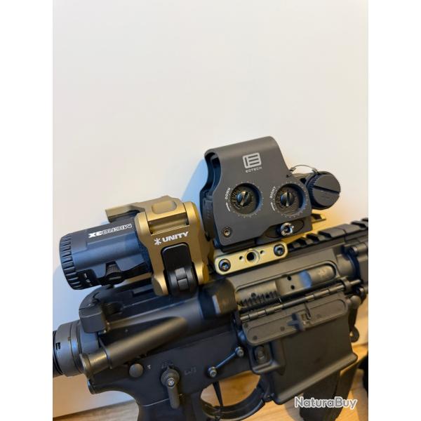 EOTECH EXPS3-0 + VORTEX Micro 3X + Montages UNITY FAST / RISER (FDE)
