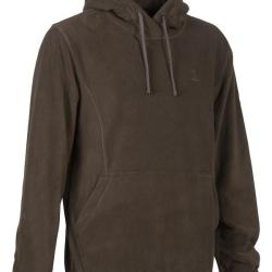Sweatshirt polaire a capuche Kaki