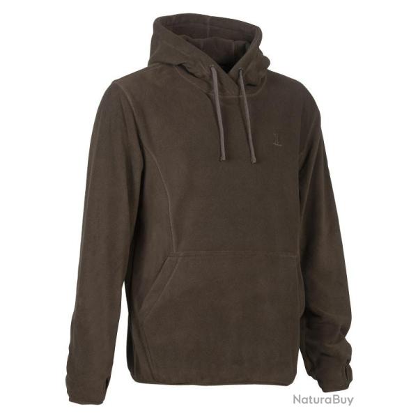 Sweatshirt polaire a capuche Kaki