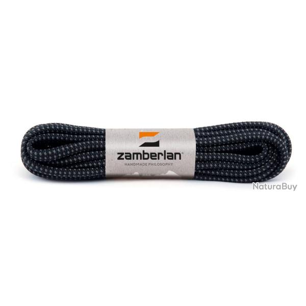 Lacets Zamberlan ronds noir-gris
