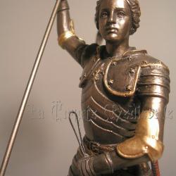 JEANNE D'ARC A CHEVAL/ARMOIERIES/FLEUR DE LYS
