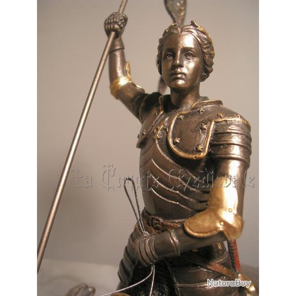 JEANNE D'ARC A CHEVAL/ARMOIERIES/FLEUR DE LYS
