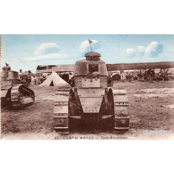Carte postale Camp de Mailly - Tank-Mitrailleur - N�8236