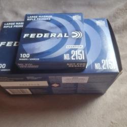100 Amorces F&eacute;d&eacute;ral 215I Magnum