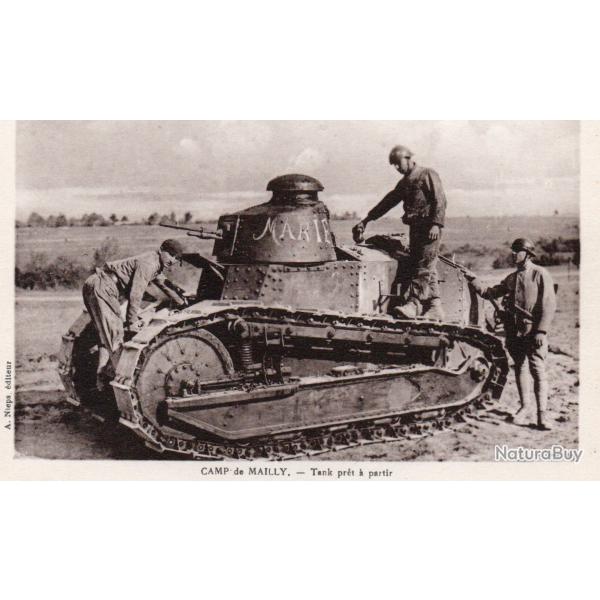 Carte Postale - Camp de Mailly - Tank pr�t � partir - Tanks - N�8242