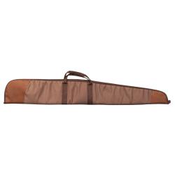 FOURREAU FUSIL TOILE MARRON ET CUIR