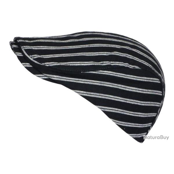 B�ret Casquette Ray�e Bleu Marine et Blanche Style Marin en Coton Kaelig Taille unique Bleu