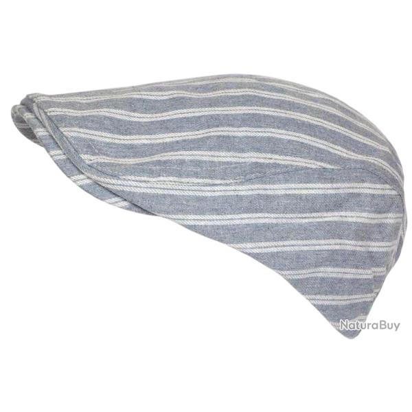B�ret Casquette Ray�e Bleu Ciel et Blanche Style Marin en Coton Kaelig Taille unique Bleu