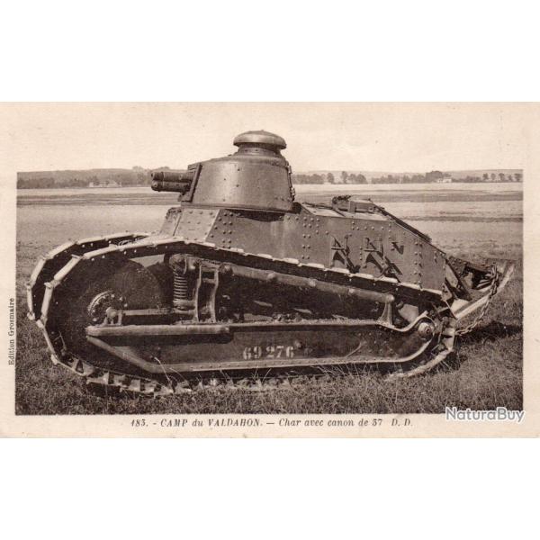 Carte Postale Char avec canon de 37 D. D. - N�8246