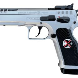 PISTOLET TANFOGLIO STOCK MASTER XTREME OPTIC 9X19 CHROME