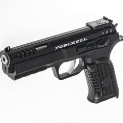 PISTOLET TANFOGLIO FORCE 22L BLACK AVEC HAUSSE REGLABLE