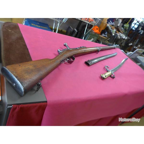 CHASSEPOT 1866 Cal.11mm avec ba�onnette et fourreau, Occasion