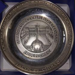 Coupelle souvenir Pr&eacute;sident de la R&eacute;publique Fran&ccedil;aise Jacques CHIRAC