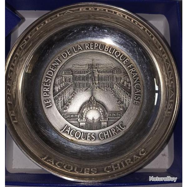 Coupelle souvenir Pr�sident de la R�publique Fran�aise Jacques CHIRAC