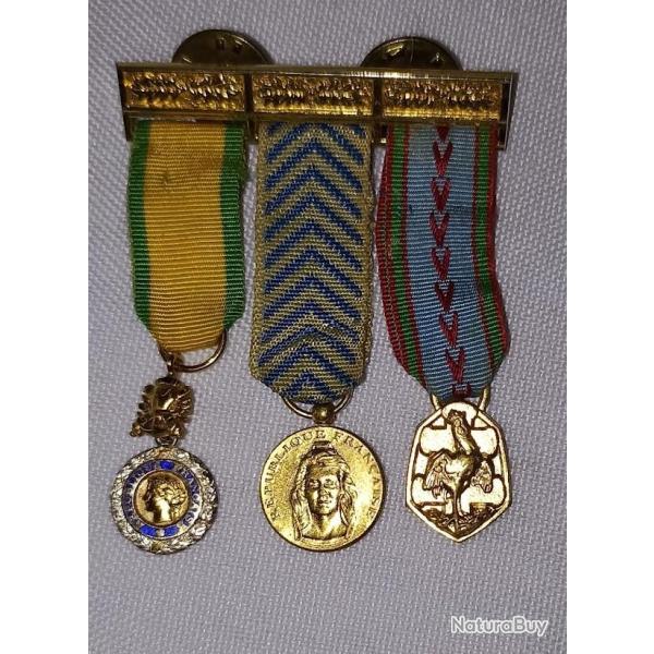 M�dailles ordre en r�duction guerre 39/45 Reconnaissance de la Nation