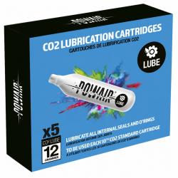 Bo&icirc;te 5 cartouches de CO2 d'entretien lubrifiantes 12g - Powair