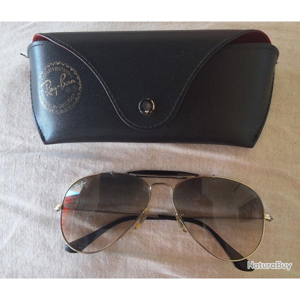 Outdoorsman lunettes solaires RAY BAN aviator + �tui  une l�gende  Am�ricaine  intacte parfait �tat