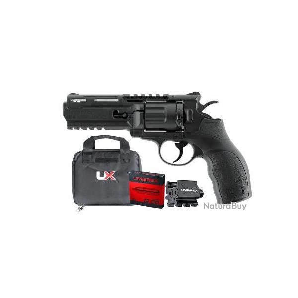 Pack pistolet UMAREX tornado co2 cal.4.5mm + laser + fourreau et CO2