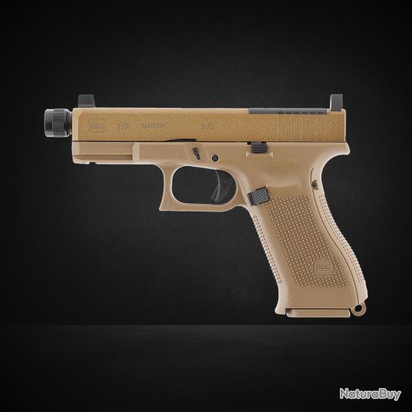 PISTOLET GLOCK 19X MOS BBS 6MM CO2 1J - COYOTE