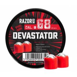 Bo&icirc;te de 40 balles Razorgun Devastator - calibre 68