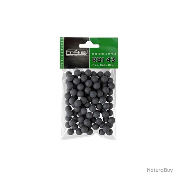 100 billes caoutchouc noyau acier Umarex - cal 43