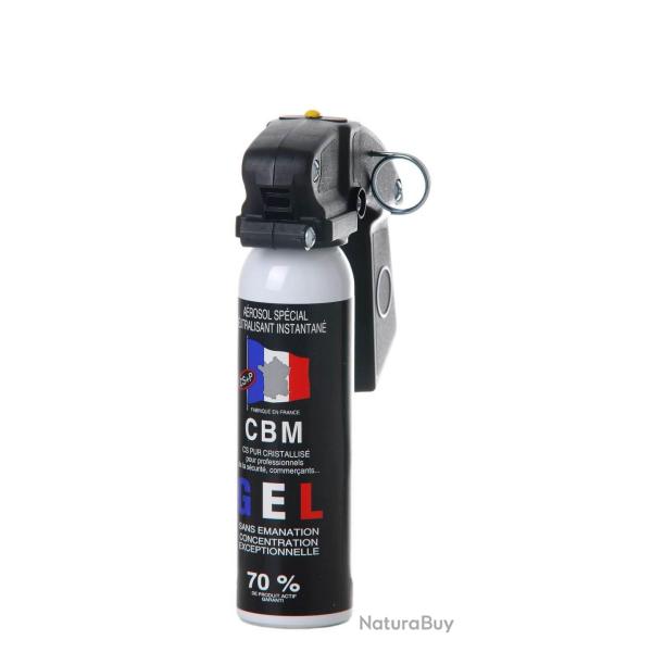 Bombe lacrymog�ne gel CS 100mL � poign�e CBM