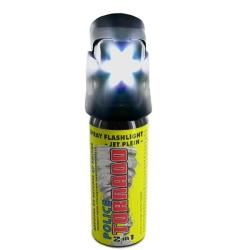 A&eacute;rosol de d&eacute;fense Tornado Flashlight 50 ml au poivre rouge
