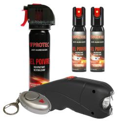 Pack D&eacute;fense Personnel Les Indispensables Shocker & Gel Poivre