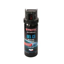 Bombe Lacrymog&egrave;ne Gel CS 50ml VProtec Compacte et Pr&eacute;cise