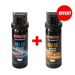 Bombe Lacrymog&egrave;ne 50ML Gaz et Gel Auto-D&eacute;fense Compacte