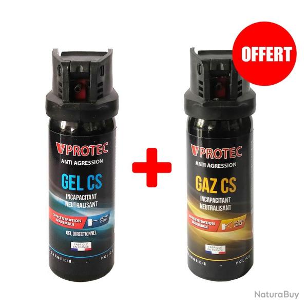 Bombe Lacrymog�ne 50ML Gaz et Gel Auto-D�fense Compacte