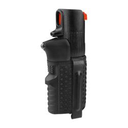 Lampe de Poche et A&eacute;rosol de D&eacute;fense Hurricane Noir 15 ml avec Clip M&eacute;tallique