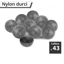 Balles durcies nylon cal.43