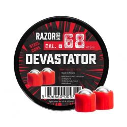 20 Billes Acier Devastator Cal.68 Compatibles TR68 TC68 HDS68