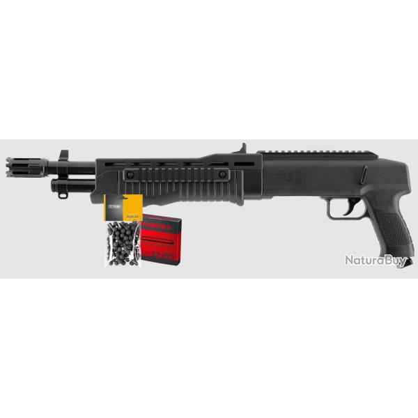 PACK PACK FUSIL DE D�FENSE T4E TB68 GEN2 CAL 68 - 16 J (100 BILLES, 5 CART CO2)