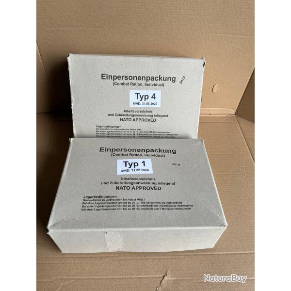 2 rations de combat allemandes