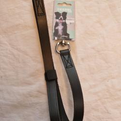 Laisse en cuir Kerbl Vegas noire HILMAR SUPER DESTOCK !!!