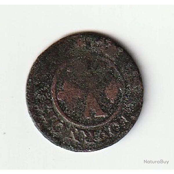 Monnaie F�odale France  DOMBES - PRINCIPAUT� DE DOMBES - GASTON D'ORL�ANS Denier tournois