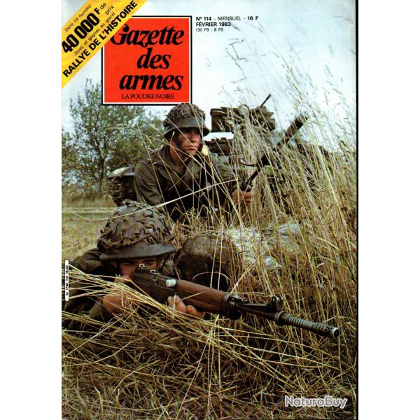 gazette des armes 114, fsa 49/56, pistolet le gaulois , pistolet de tir poudre noire, falklands,