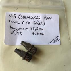 VENDU PAR LE-CUIRASSIER N&deg; 4 PAIRE DE CHEMINEES POUR FUSIL DE CHASSE